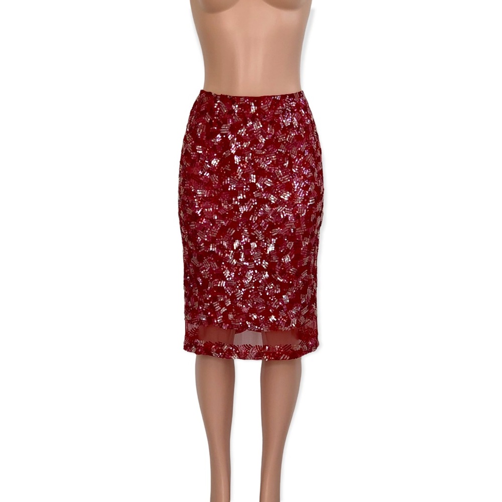 BLUMARINE Sequin Skirt Made In Italy